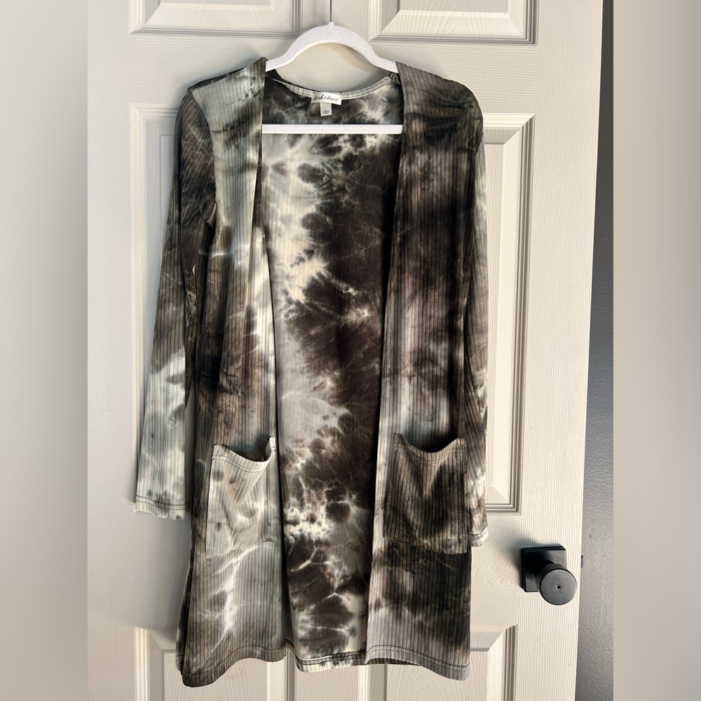 💰⬇️ CLOSET CLEAROUT Derek Heart | Tie-Dye Longline Cardigan | S